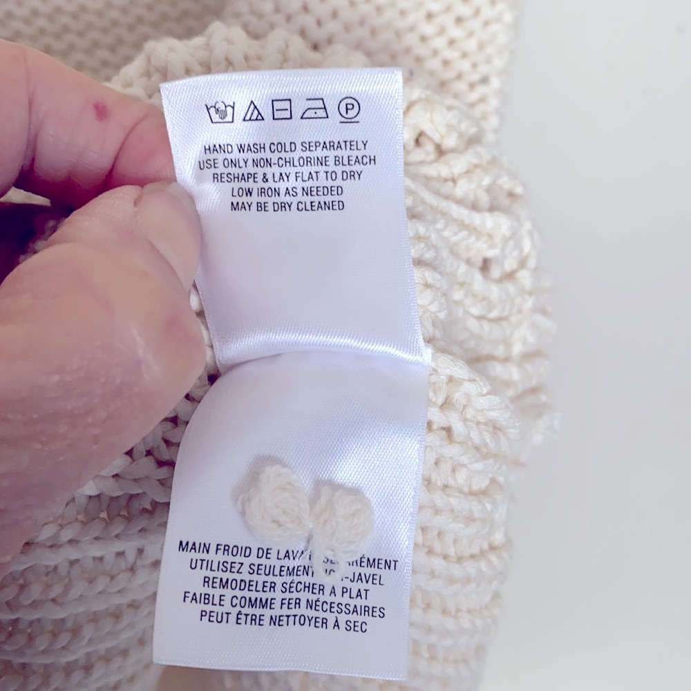 ANTHRO| | Cream Colored Knit Top NWOT - Picture 5 of 5